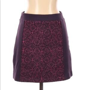AEO purple and pink textured panel mini skirt, size 4